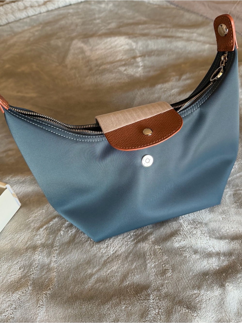 DURV Indigo and Brown Mini Handbag - Picture 14 of 16